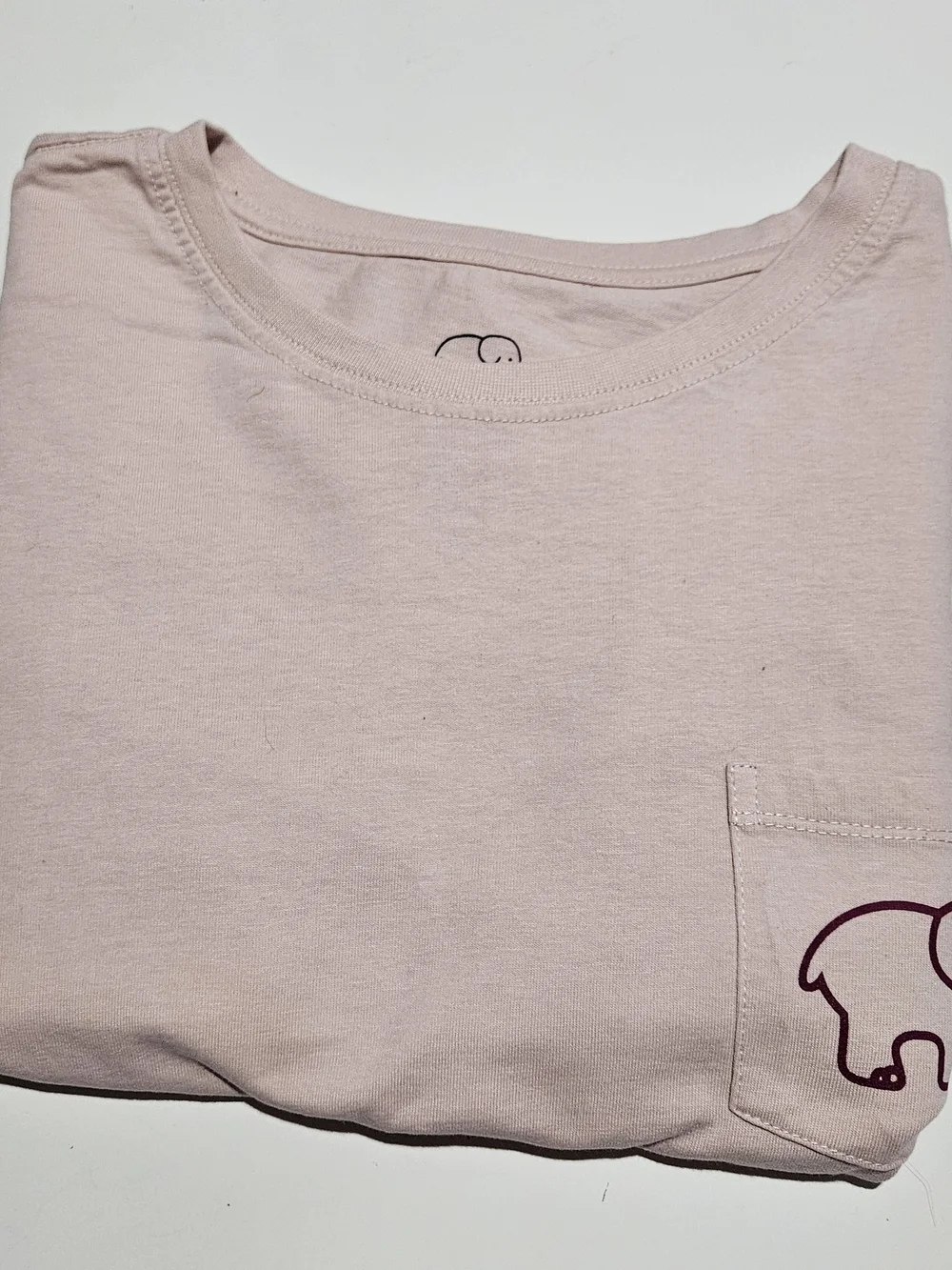 IVORY ELLA Kids Organic Cotton Long-Sleeve Pocket, Blush Pink M
